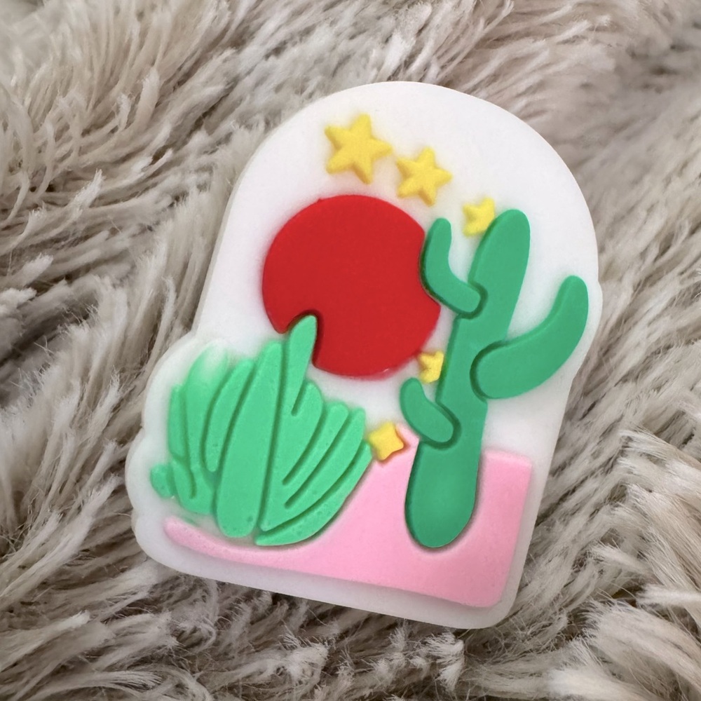 Desert Cactus Scene CROCS Jibbitz Shoe Charm 5/$20